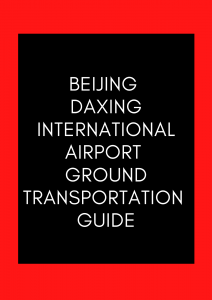 beijing airport ground transportation guide