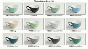 Glossy color glaze list 1