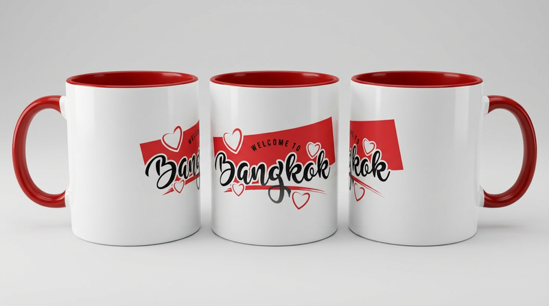 Bangkok Mug Red