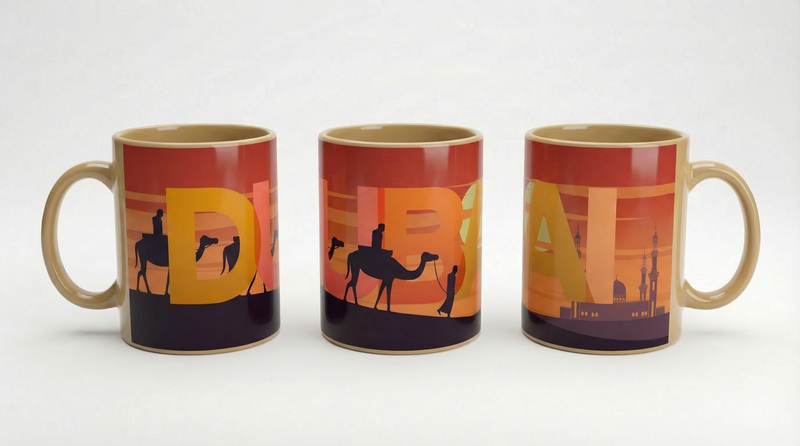 Dubai camel mug