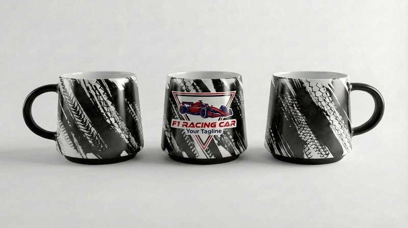 F1 racing car mug