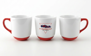 F1 racing car white mug