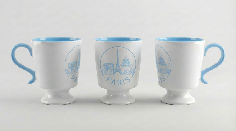 Paris mug blue