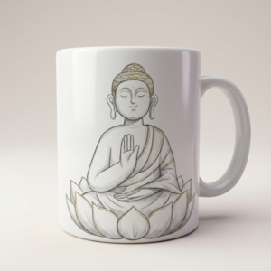 china budha mug