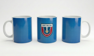 college logo mug
