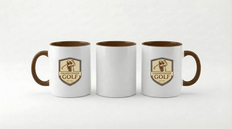 golf mug white