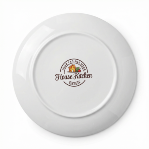 kitchen plate bottom label