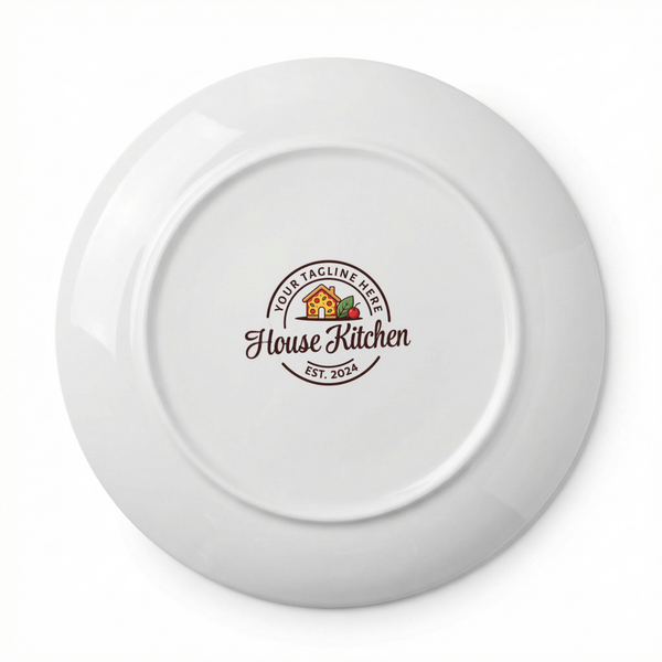 kitchen plate bottom label