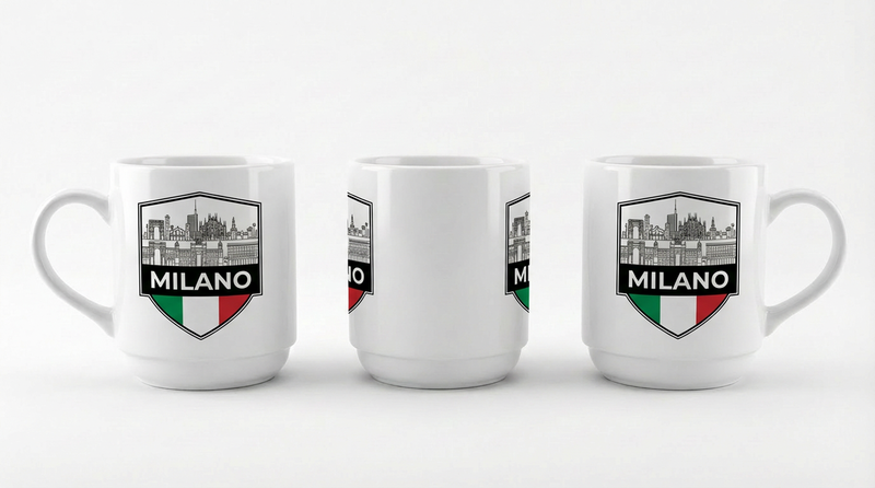 milano white mug