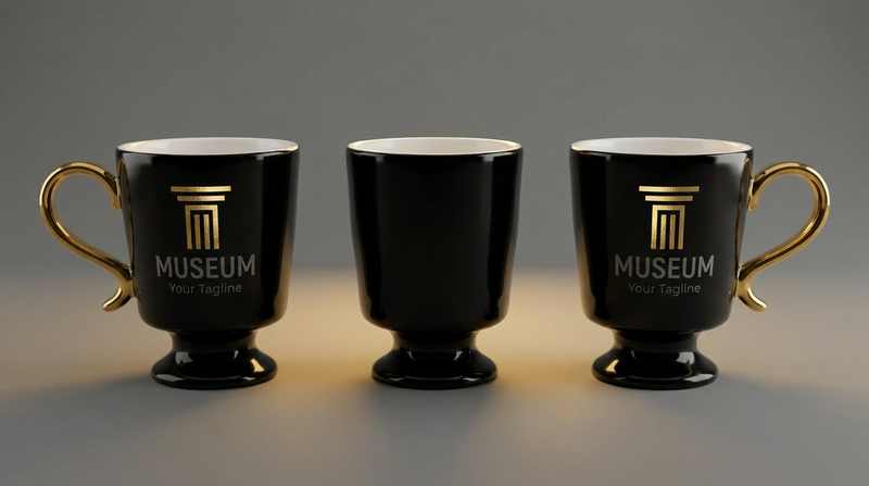 museum gift mug black