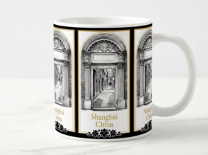 shanghai shikumen white mug
