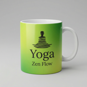 yoga green mug