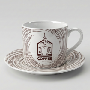 coffee shop cup and saucer