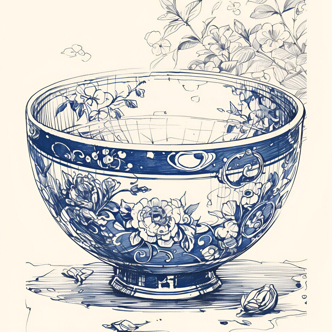 Blue and white Porcelain Course